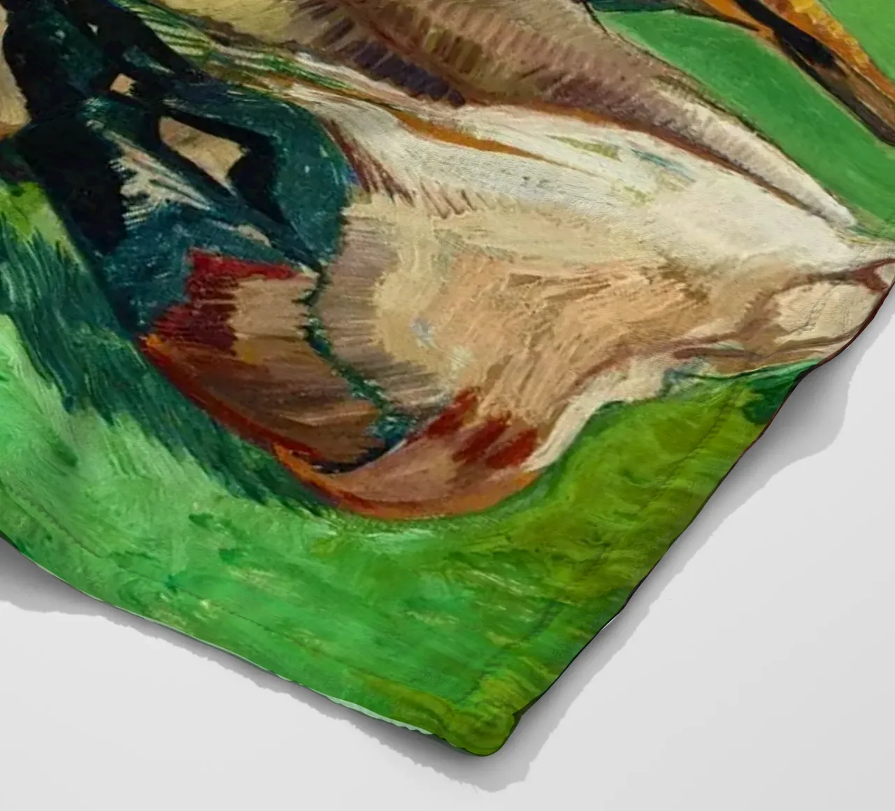 A Crab on its Back (1887) by Vincent van Gogh fleece blanket by Van Gogh Prints