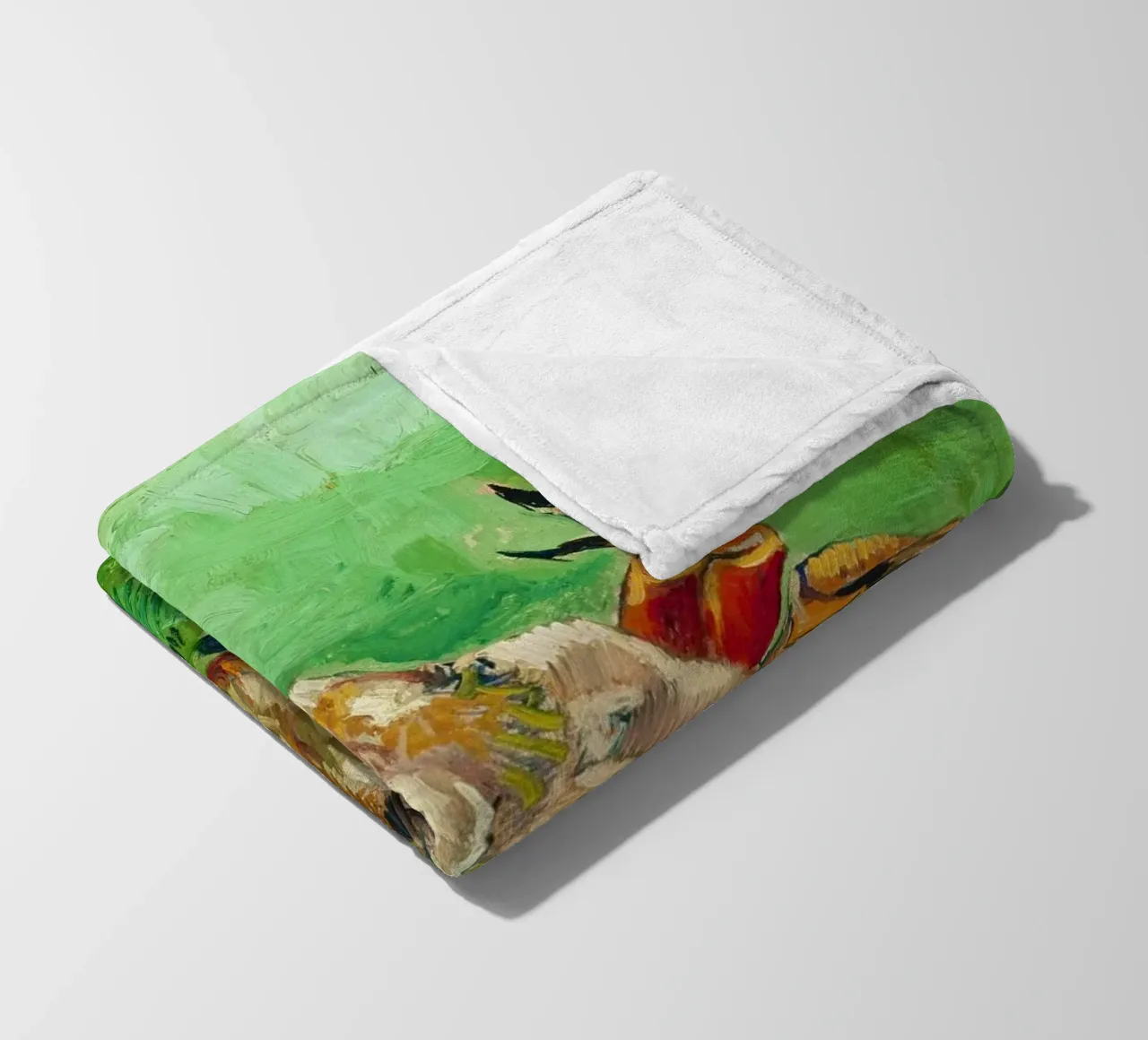 A Crab on its Back (1887) by Vincent van Gogh fleece blanket by Van Gogh Prints