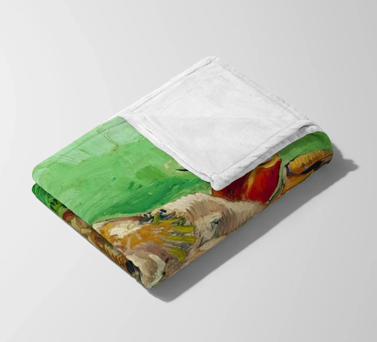 A Crab on its Back (1887) by Vincent van Gogh fleece blanket by Van Gogh Prints