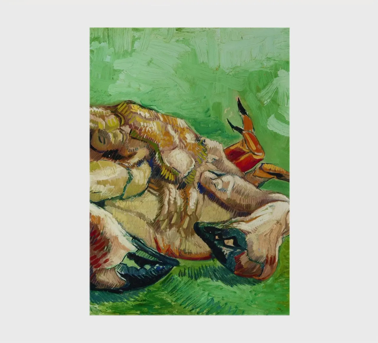 A Crab on its Back (1887) by Vincent van Gogh notebook by Van Gogh Prints