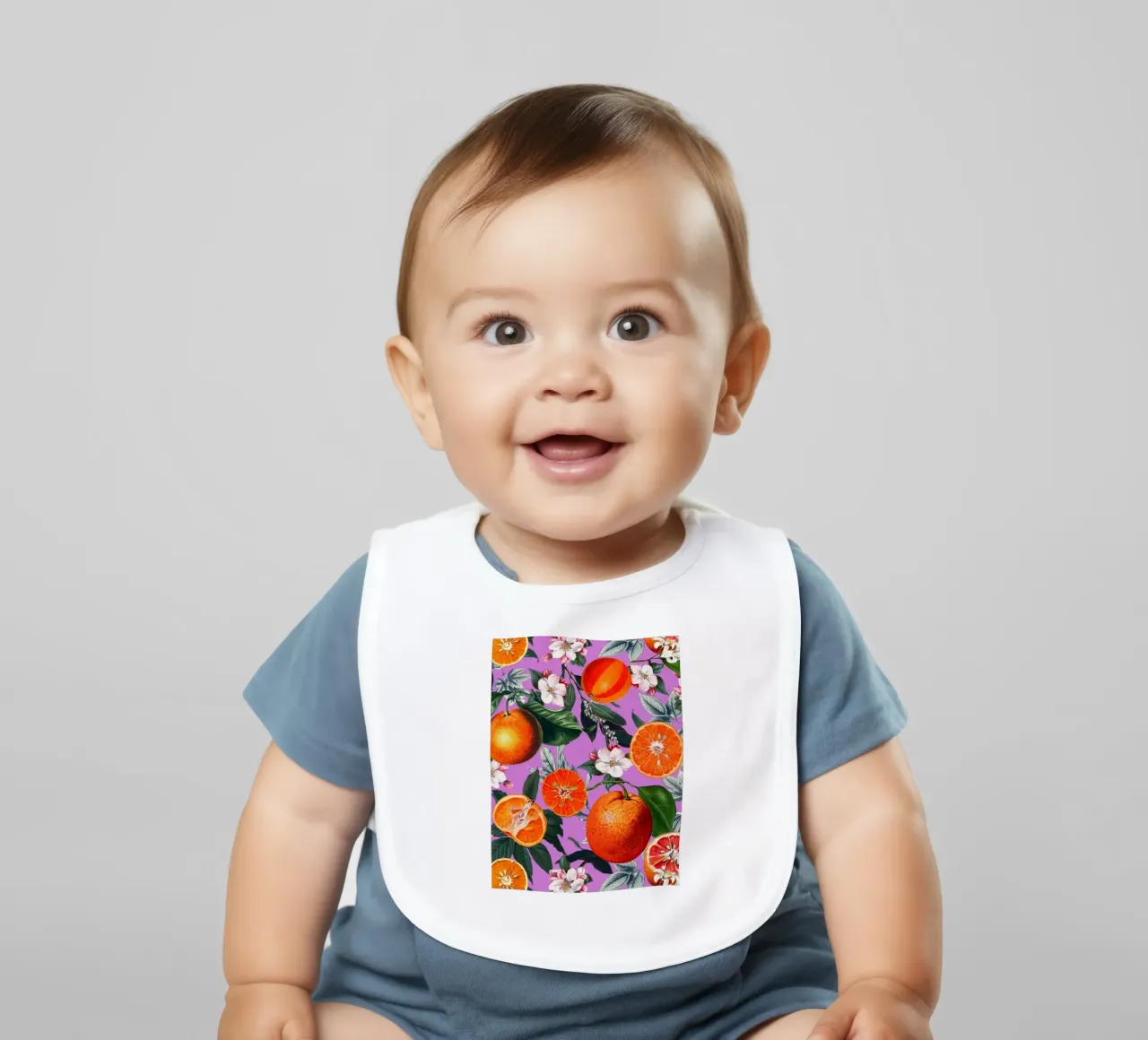 Vintage Fruit Pattern X bavaglino da burcukorkmazyurek
