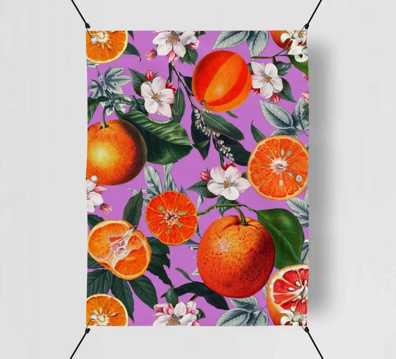 Vintage Fruit Pattern X telo in pvc da burcukorkmazyurek