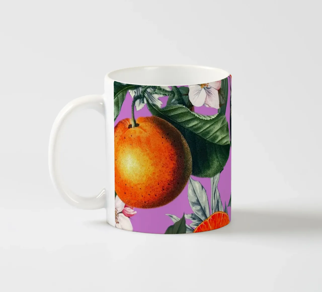 Vintage Fruit Pattern X tazza in ceramica da burcukorkmazyurek