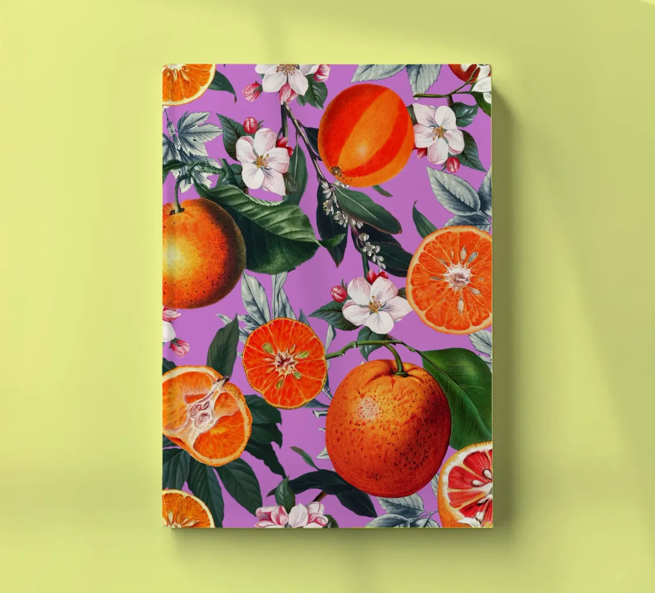 Vintage Fruit Pattern X notebook by burcukorkmazyurek
