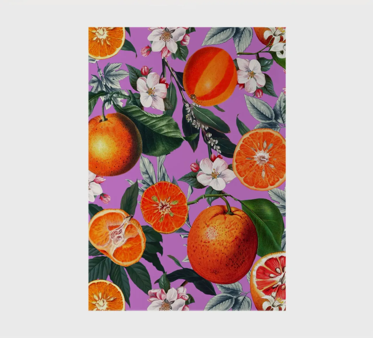 Vintage Fruit Pattern X notebook by burcukorkmazyurek