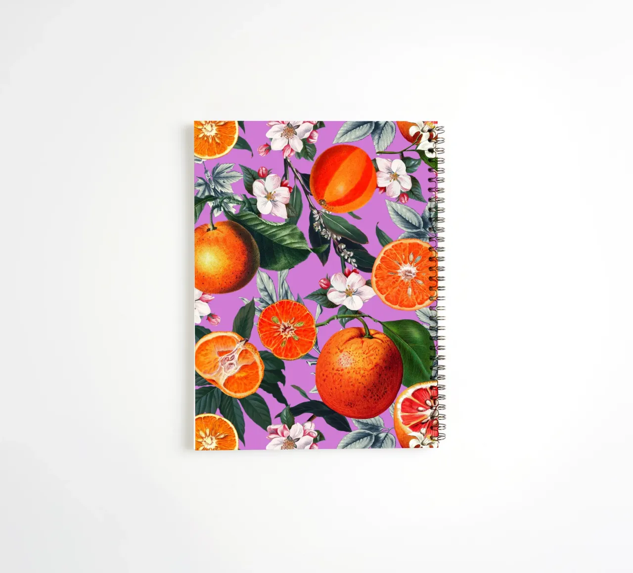 Vintage Fruit Pattern X spiral notebook by burcukorkmazyurek