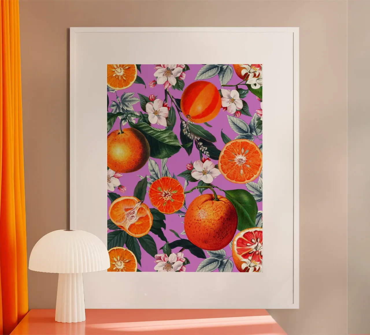 Vintage Fruit Pattern X carta hahnemühle da burcukorkmazyurek
