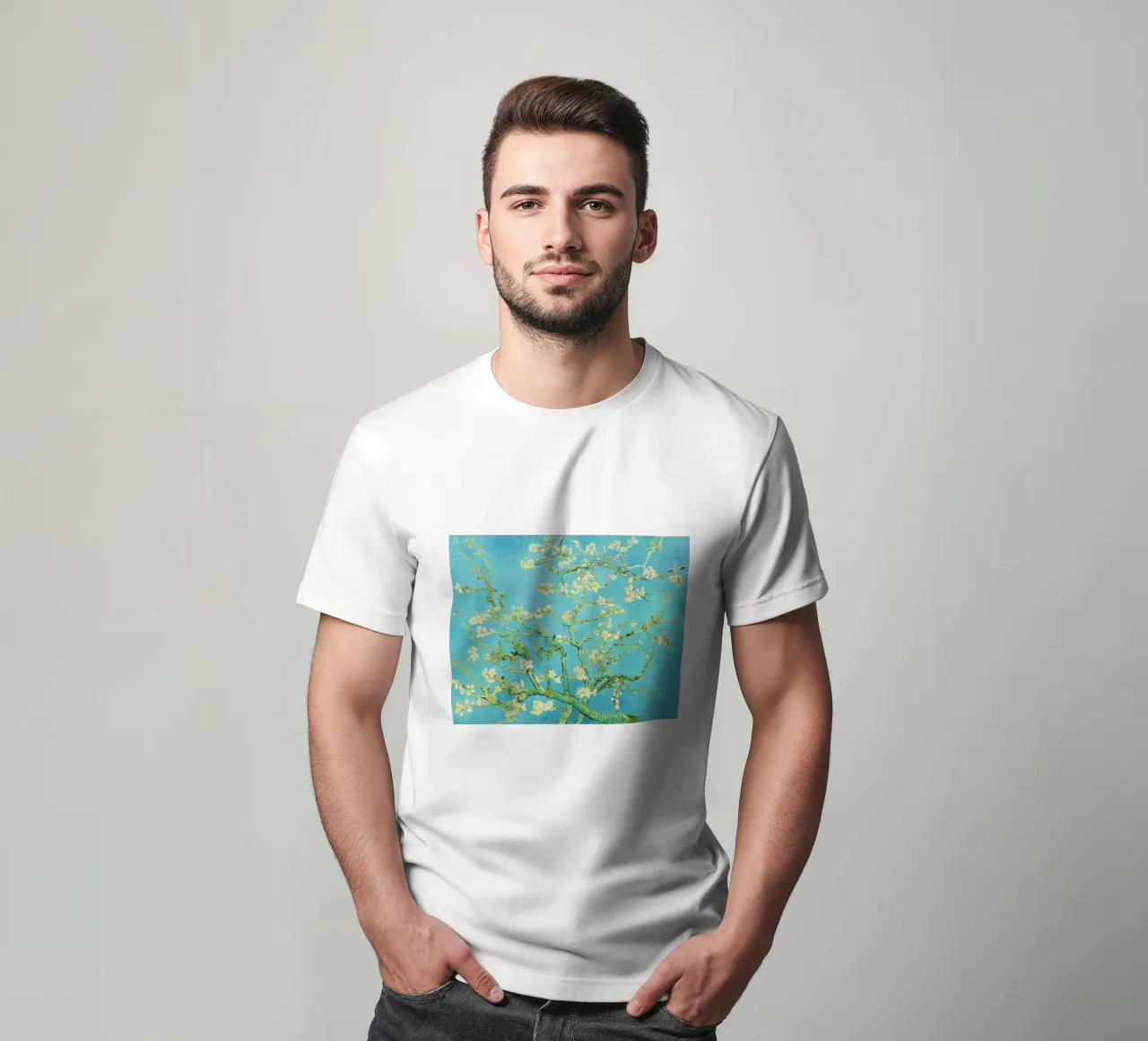 Almond Blossom (1890) by Vincent van Gogh t-shirt by Van Gogh Prints
