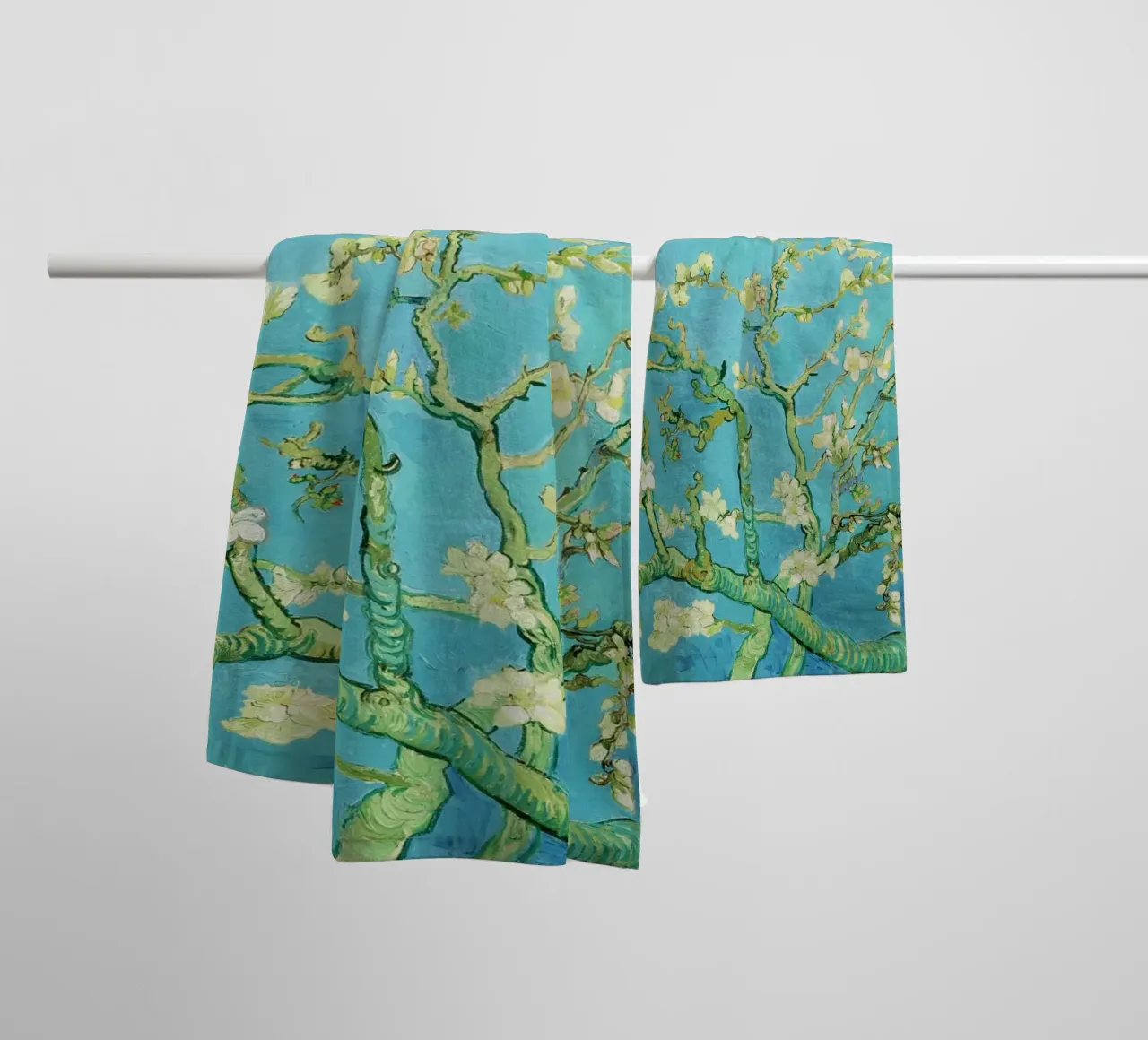 Mandorlo in fiore (1890) di Vincent van Gogh asciugamano da bagno da Van Gogh Prints