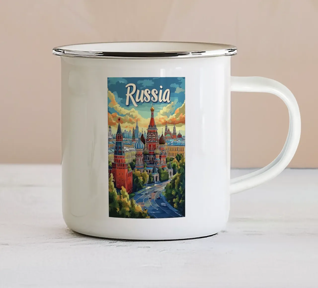 Russia tazza in smalto da Guy