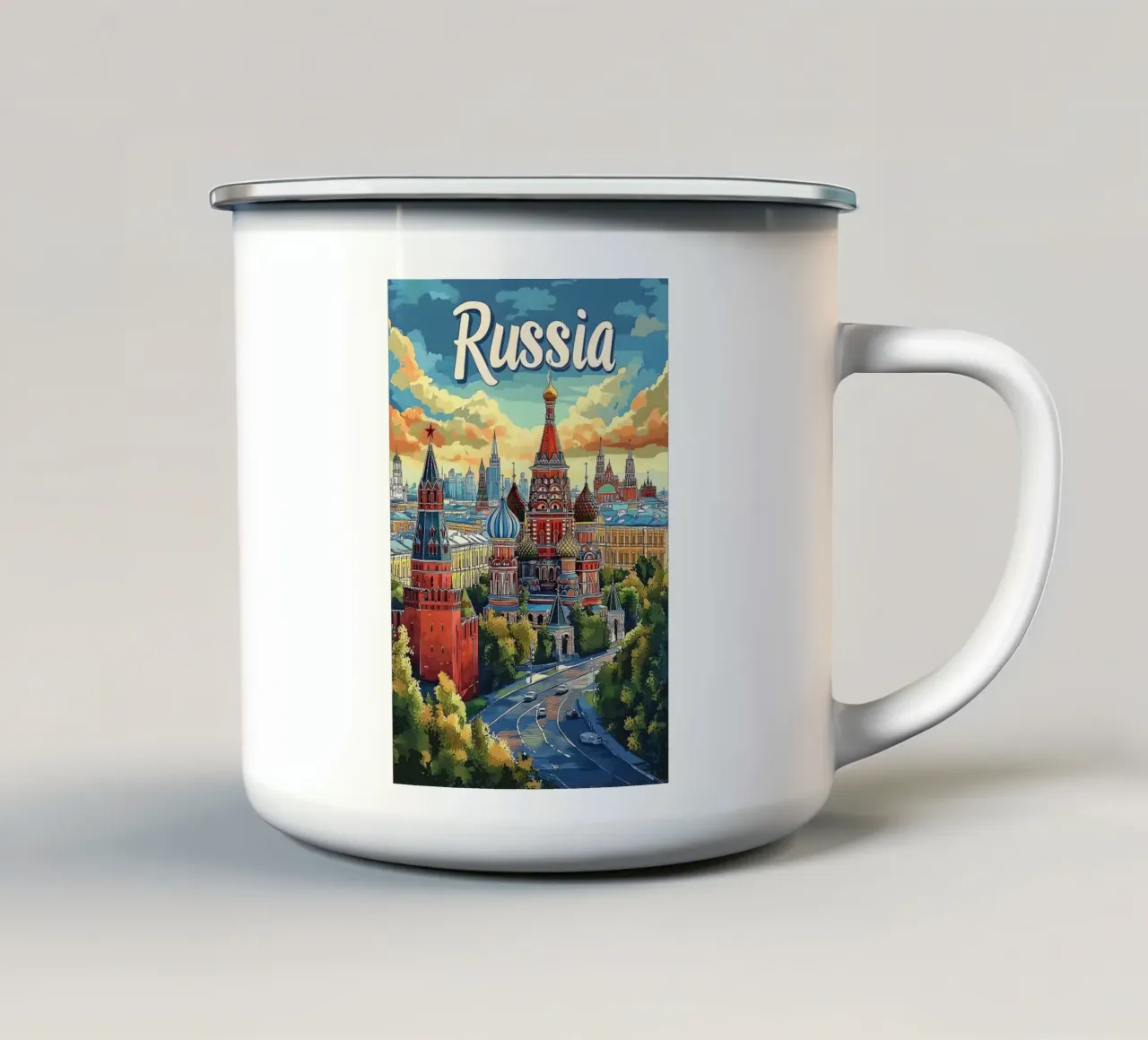 Russia tazza in smalto da Guy