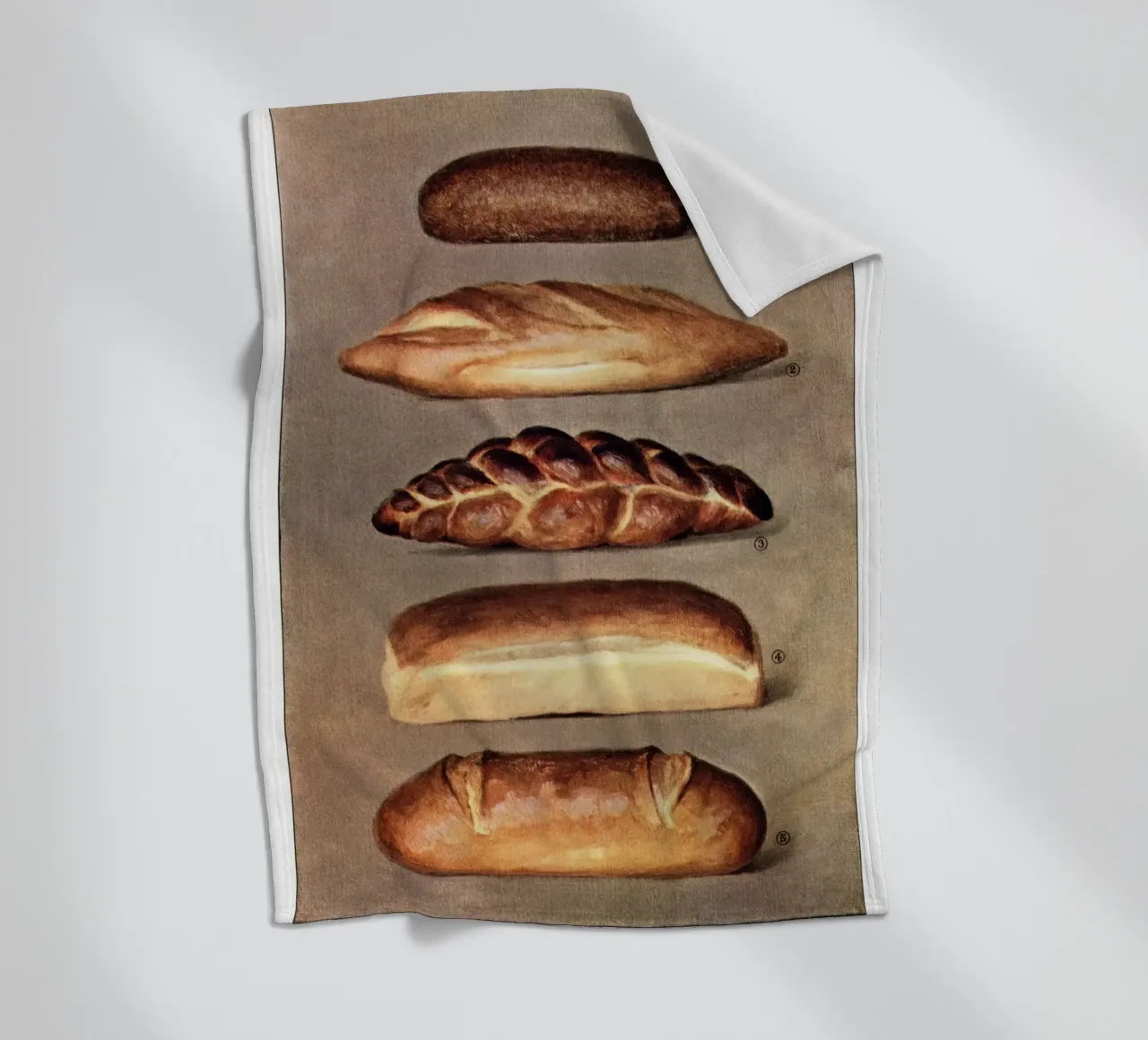 Various Baked Breads – from The Grocer’s Encyclopedia (1911) fleece blanket by Art History