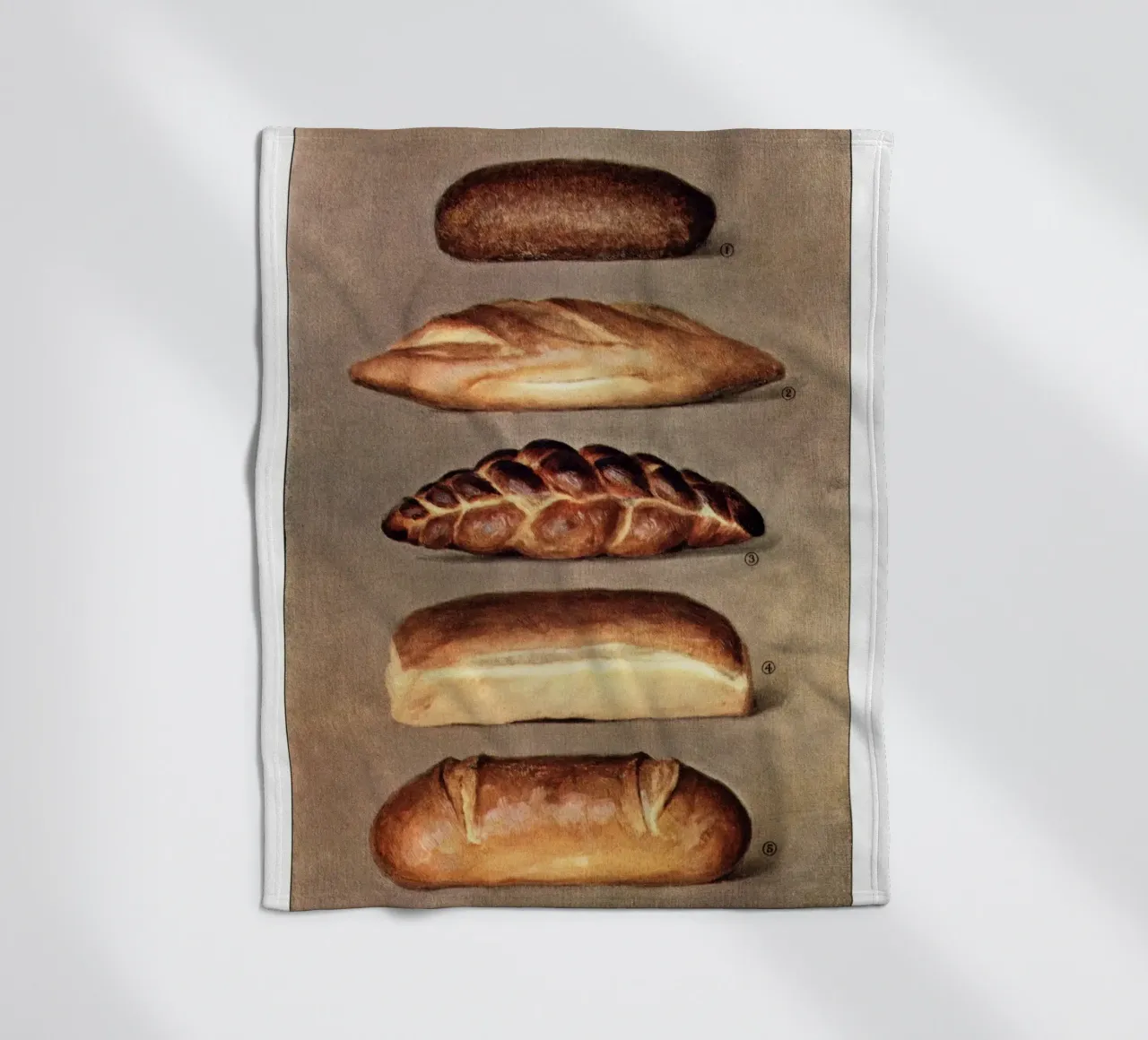 Various Baked Breads – from The Grocer’s Encyclopedia (1911) fleece blanket by Art History