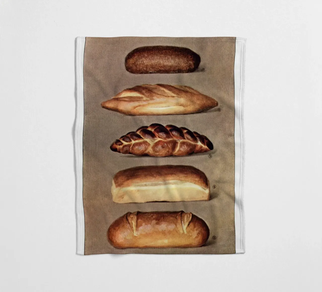 Various Baked Breads – from The Grocer’s Encyclopedia (1911) fleece blanket by Art History