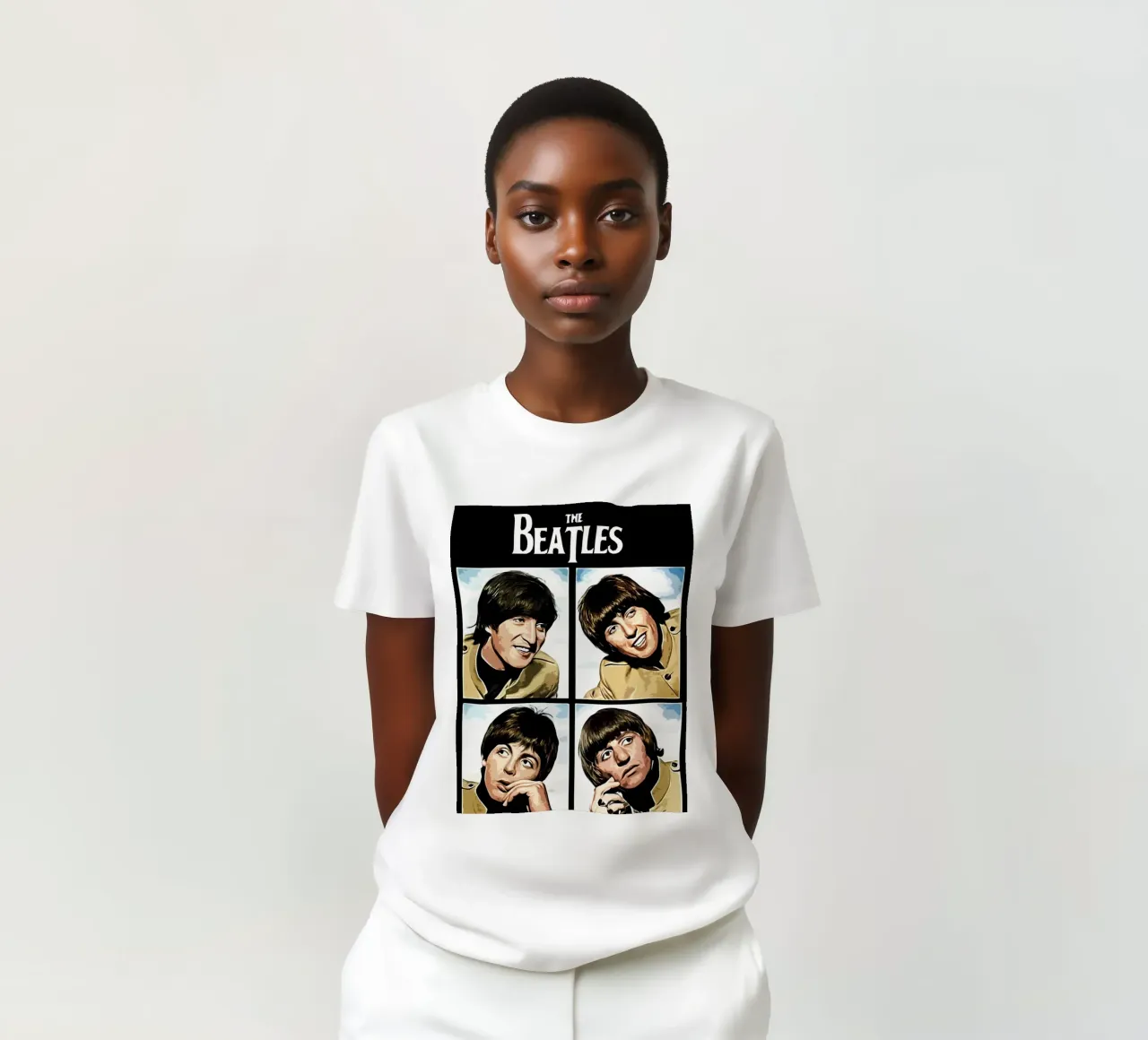 Beatles music band Art t-shirt by music soul