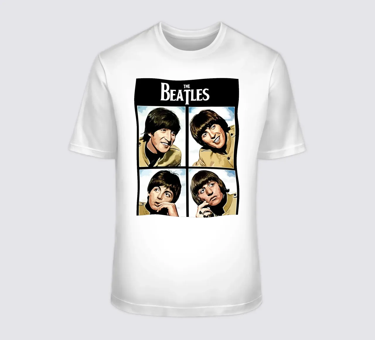 Beatles music band Art t-shirt by music soul