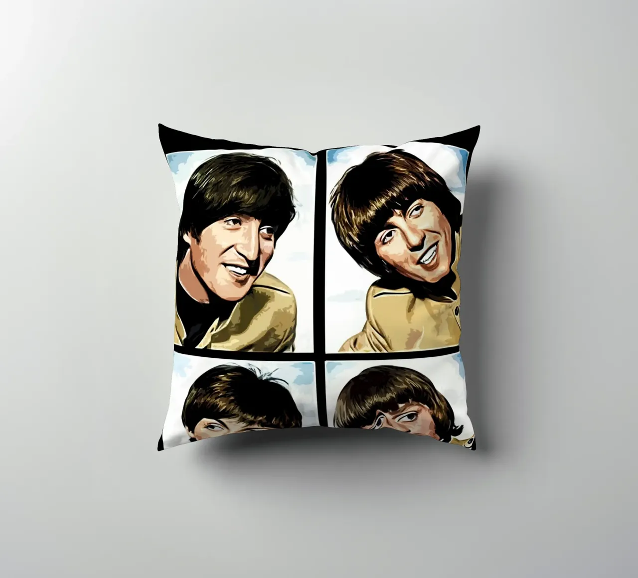 Beatles muziekband Kunst kussen van music soul