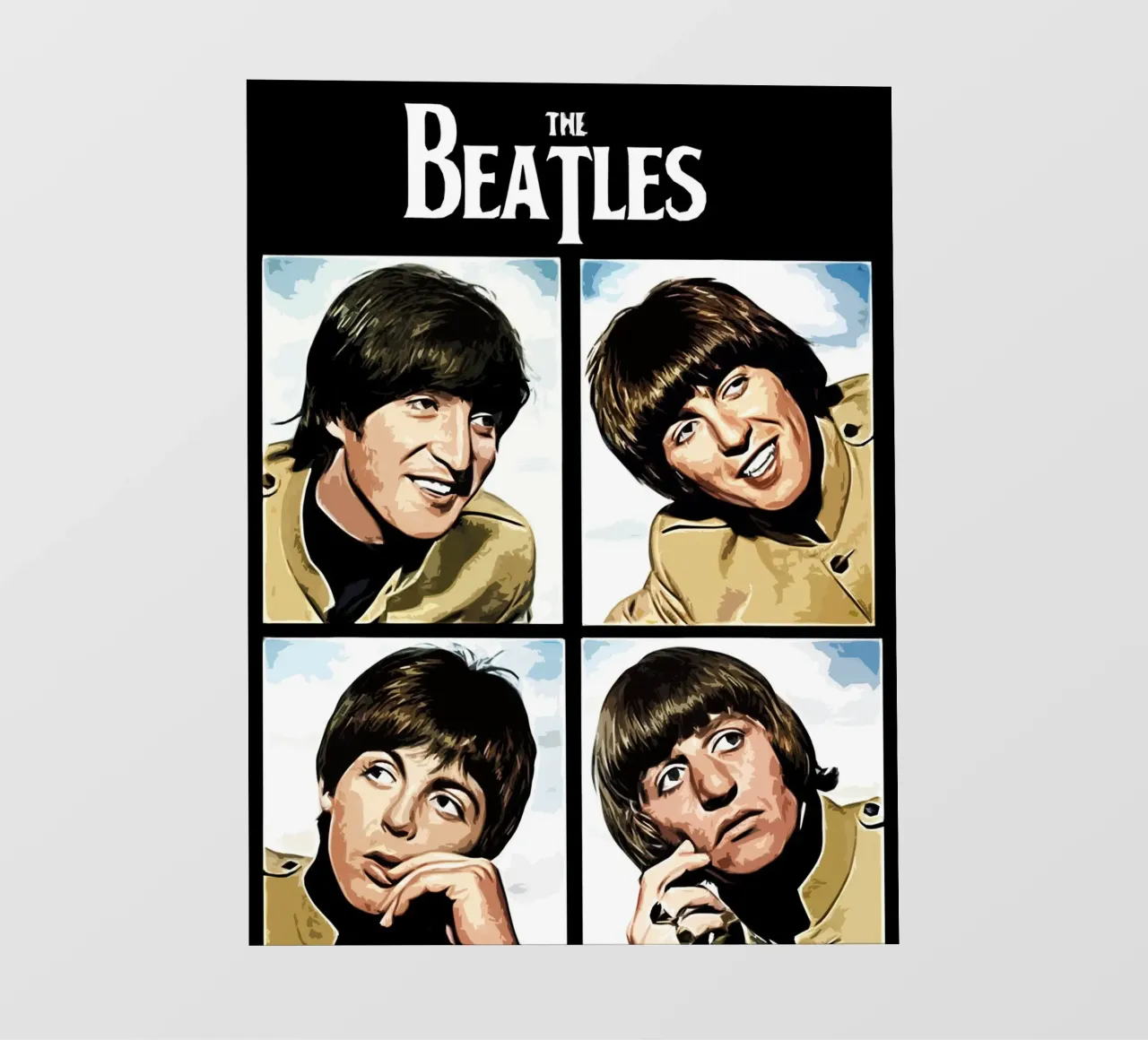 Beatles musique groupe Art bâche pvc de music soul
