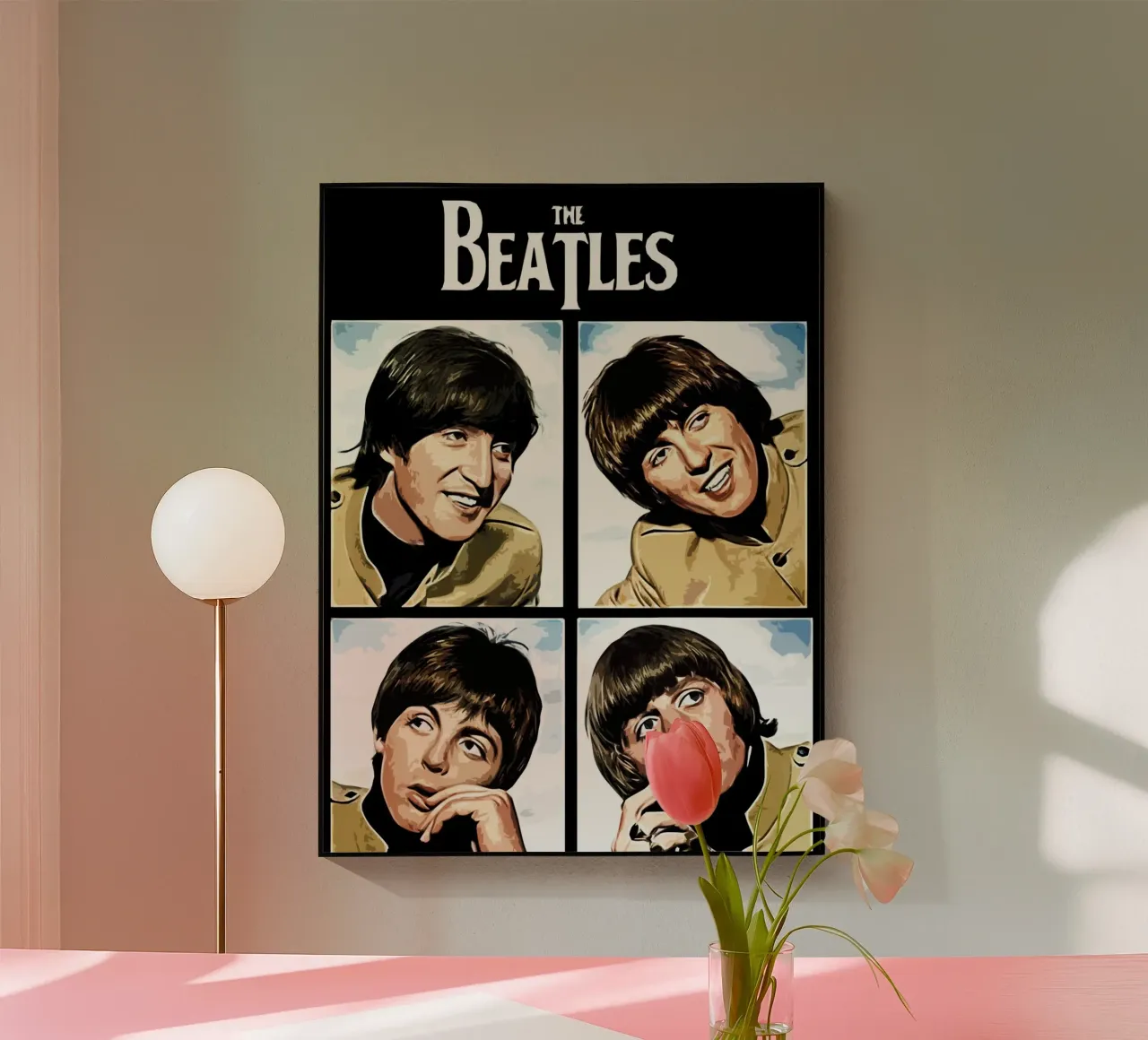 Beatles music band Art acrylic glass by music soul