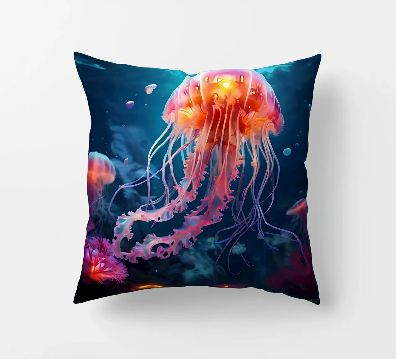 Qualle_Stil_J_1 decorative cushion by Tierisch bunt by LK