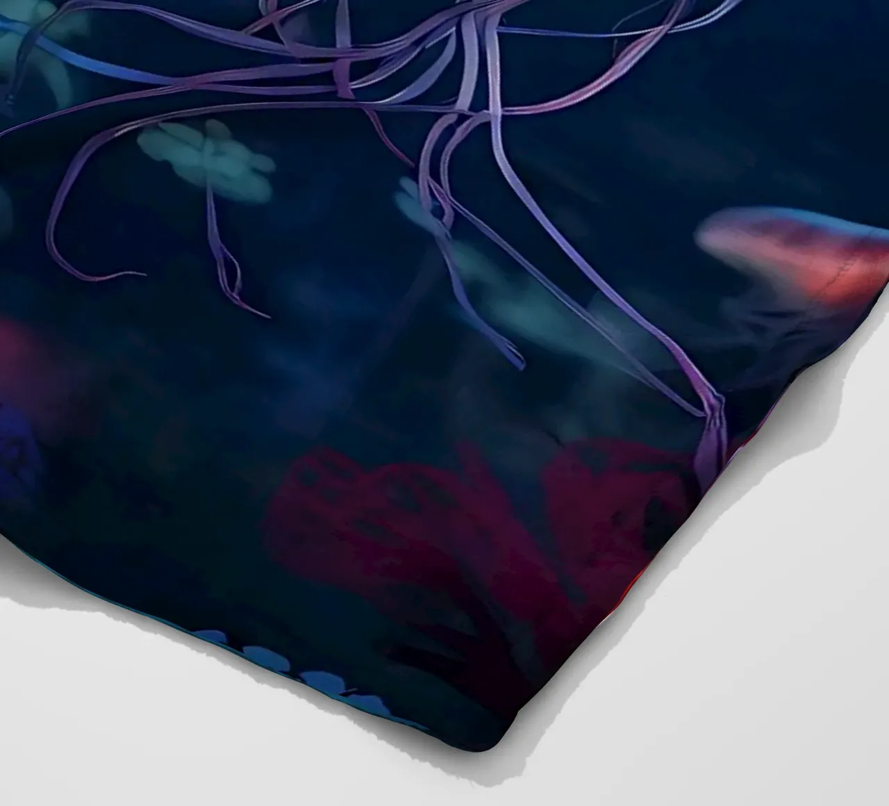 Qualle_Stil_J_1 fleece blanket by Tierisch bunt by LK