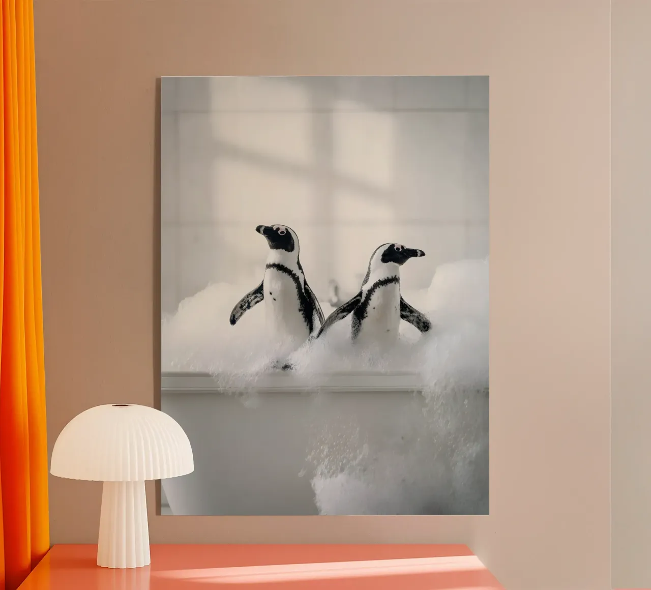 Bathing Pinguins plexiglass da Mononoir