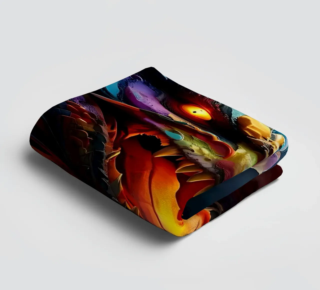Dragon_Style_J_1 asciugamano da bagno da Tierisch bunt by LK