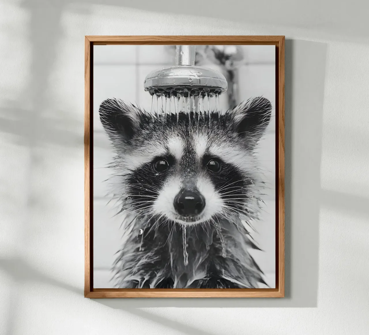 Shower Racoon alluminio dibond da Mononoir