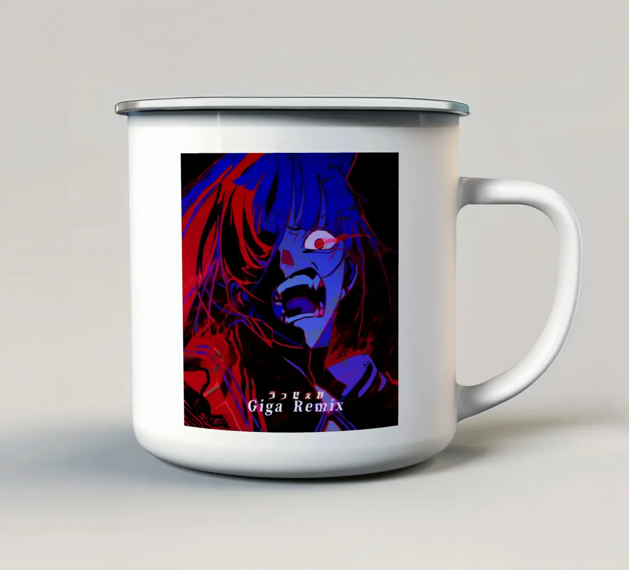 Ado Usseewa (GigaP Remix) tazza in smalto da ManondeShop
