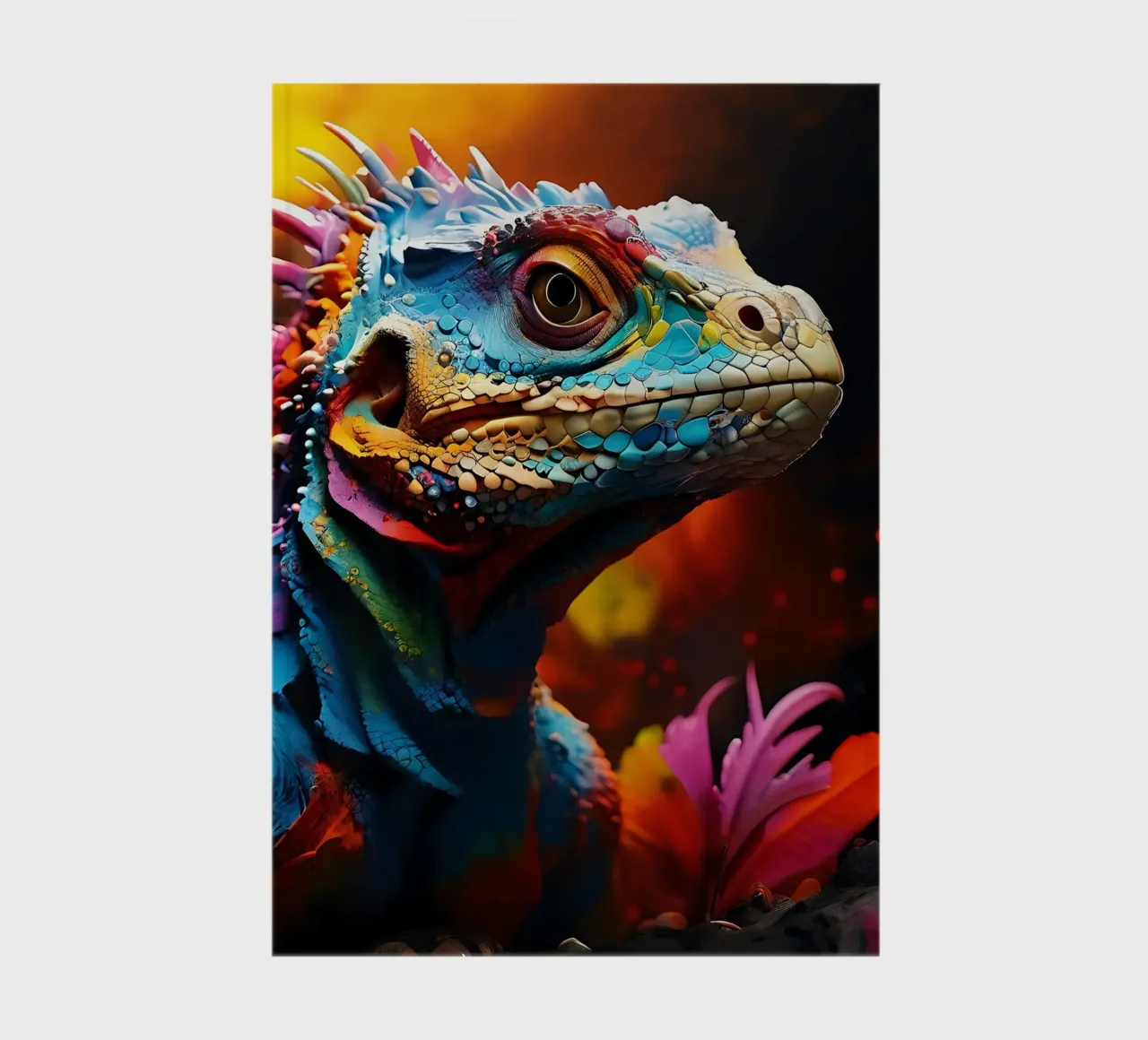 Lizard_style_J_1 notebook by Tierisch bunt by LK