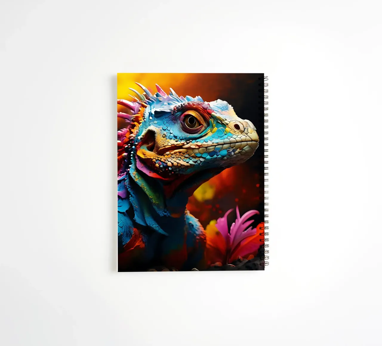 Lizard_style_J_1 spiral notebook by Tierisch bunt by LK
