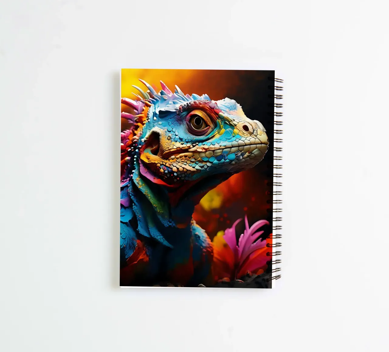 Lizard_style_J_1 spiral notebook by Tierisch bunt by LK