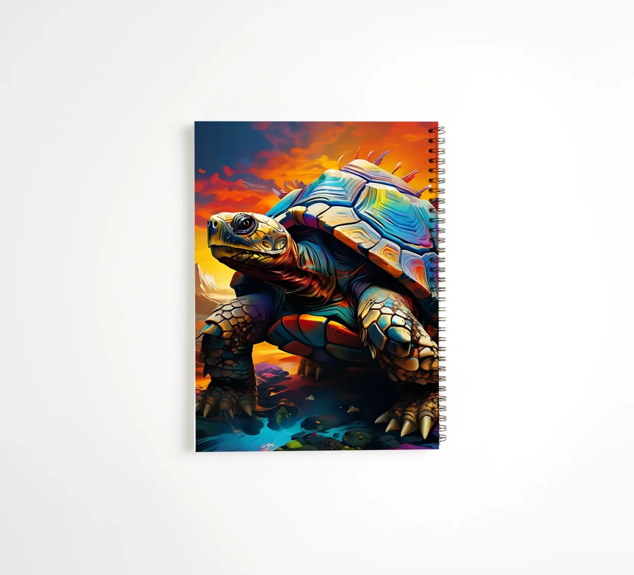 Turtle_style_J_1 spiral notebook by Tierisch bunt by LK