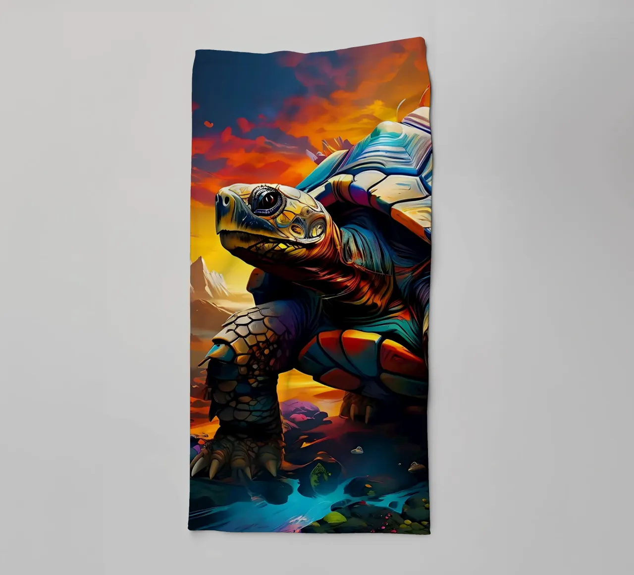 Schildkröte_Stil_J_1 Handtuch von Tierisch bunt by LK