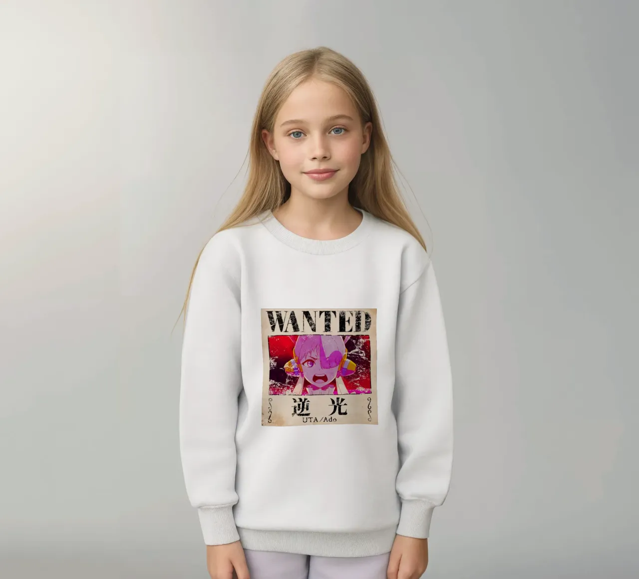 Ado Uta Gezocht kinder sweatshirt van ManondeShop
