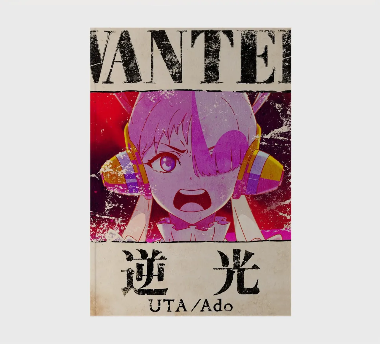 Ado Uta Wanted notebook by ManondeShop