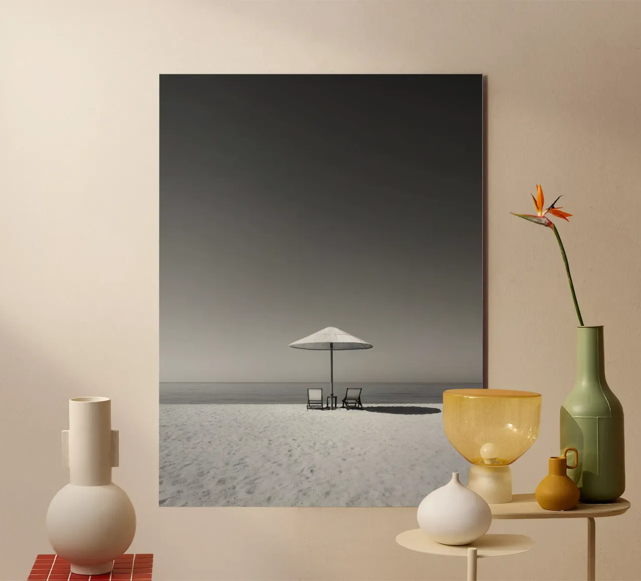 Mediterranean Beach alluminio dibond da Mononoir