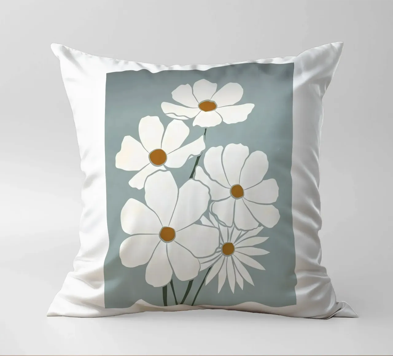 Fiori bianchi cuscino da Larry