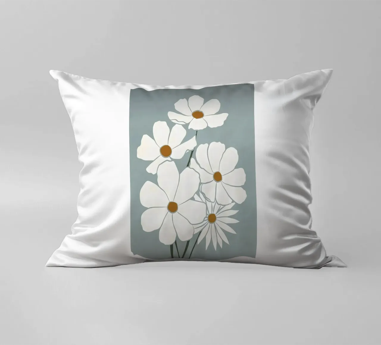 Fiori bianchi cuscino da Larry