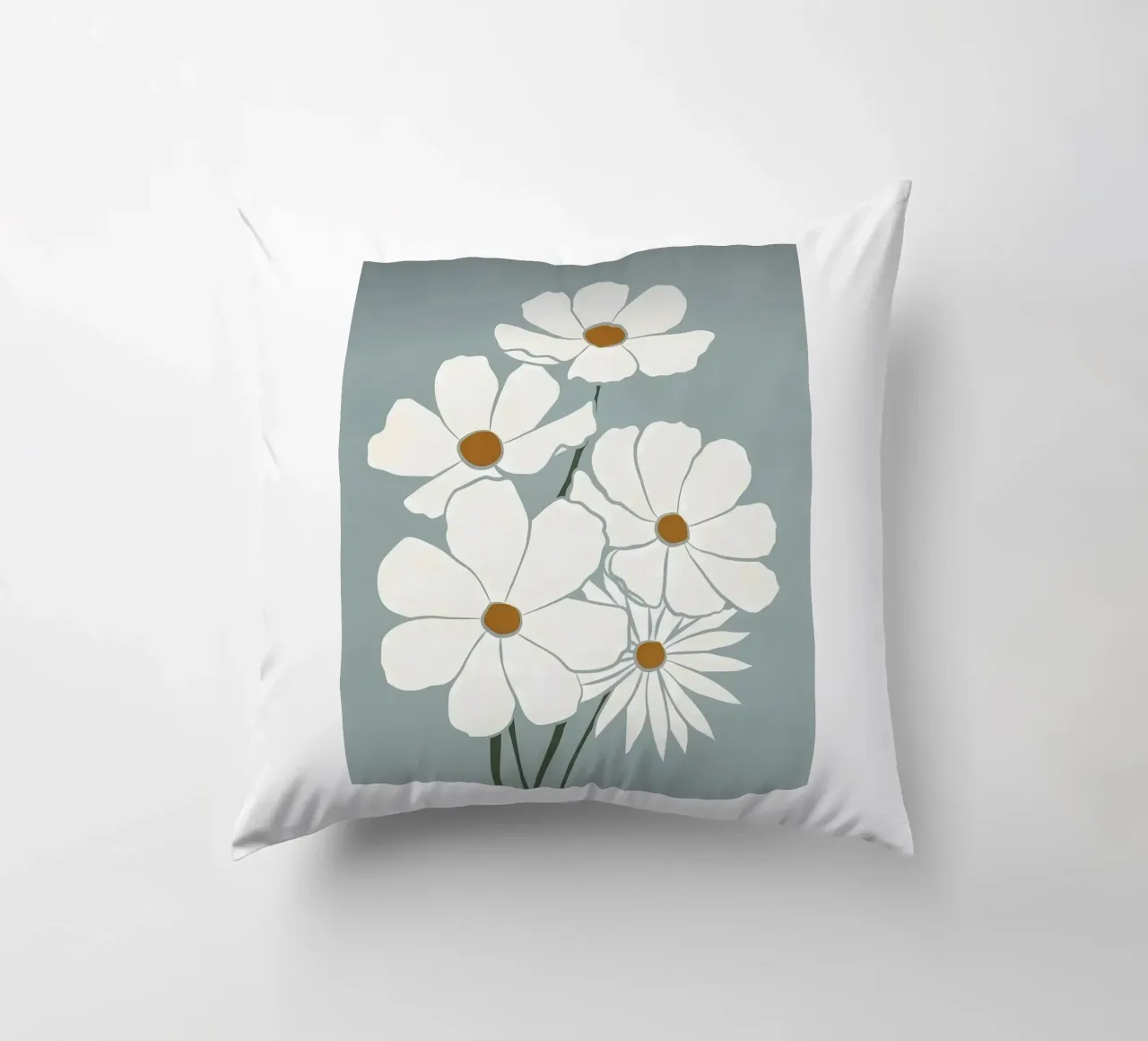 Fiori bianchi cuscino da Larry