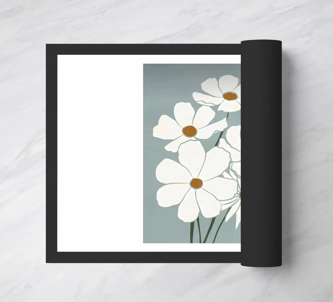 Fiori bianchi zerbino da Larry