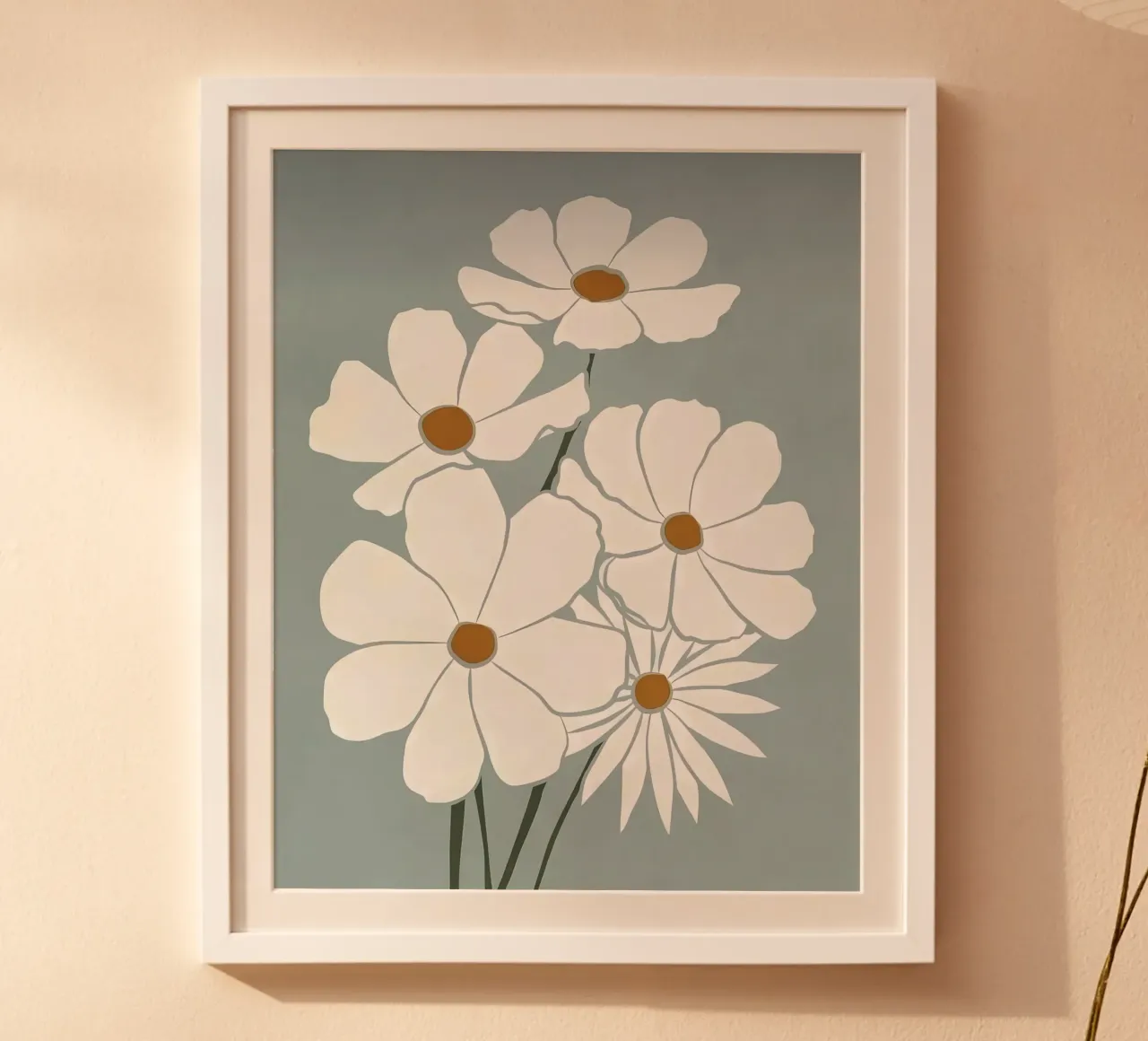 Fiori bianchi carta hahnemühle da Larry