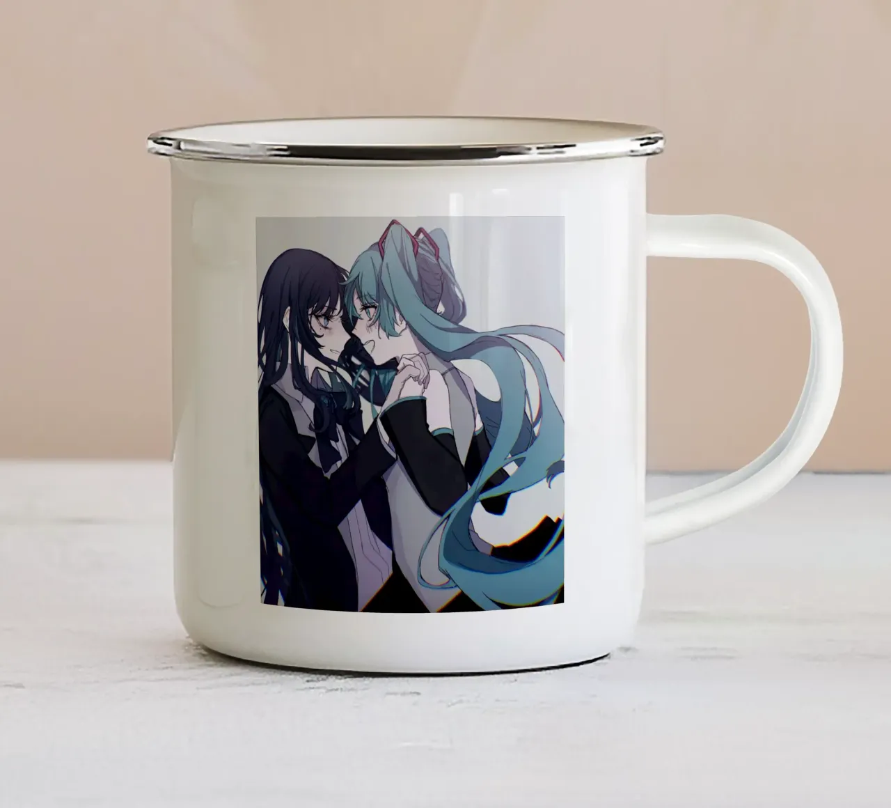 Ado X Miku tazza in smalto da ManondeShop