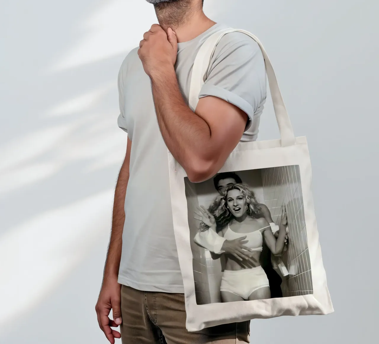 Oh mio Dio borsa in juta da Martin studio
