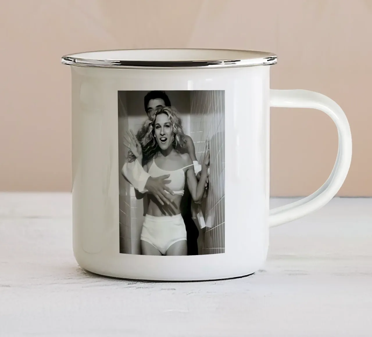 Oh mio Dio tazza in smalto da Martin studio
