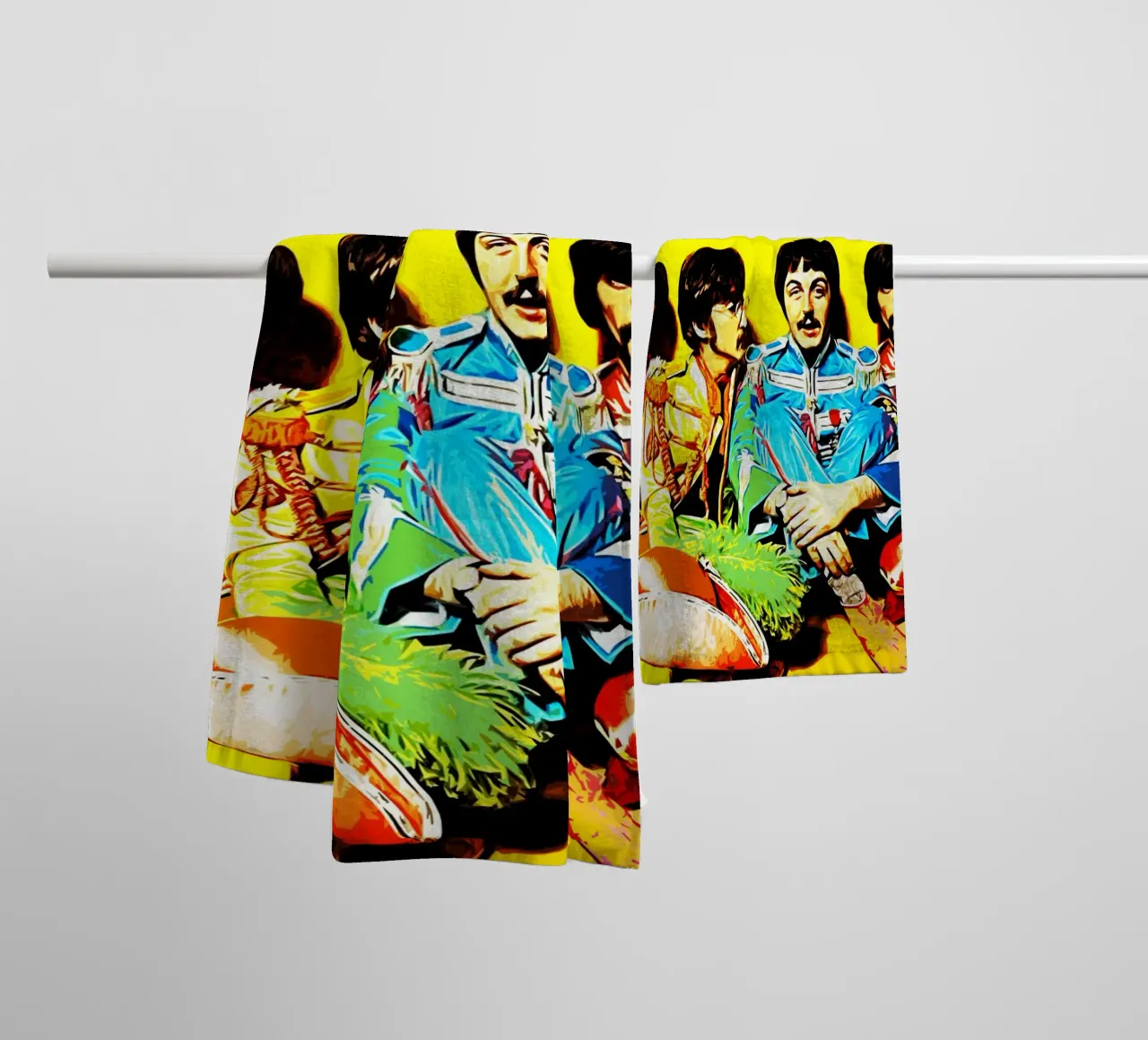 Musique du groupe Beatles 1 Art serviette de bain de music soul