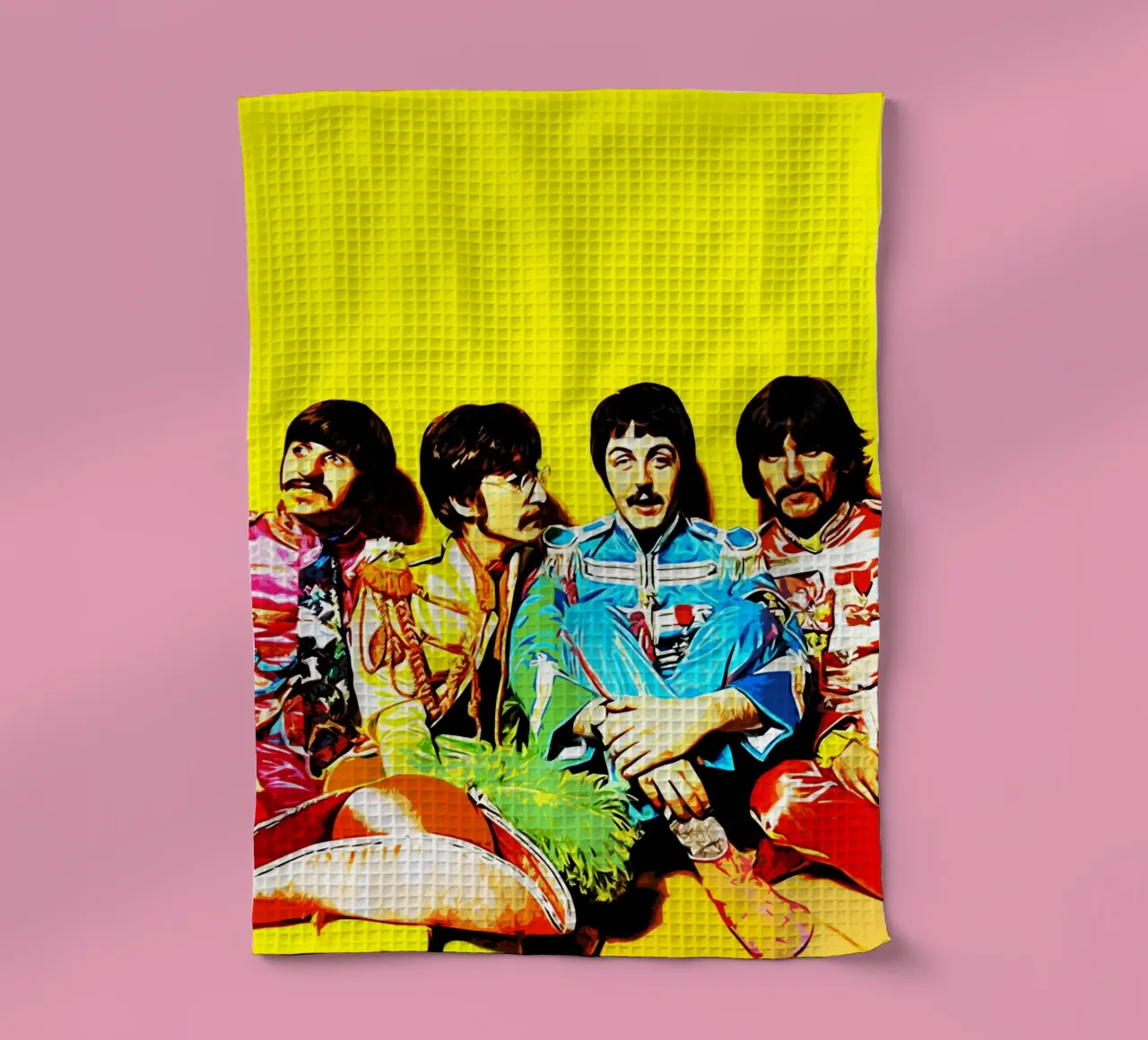 Musique du groupe Beatles 1 Art torchon de music soul