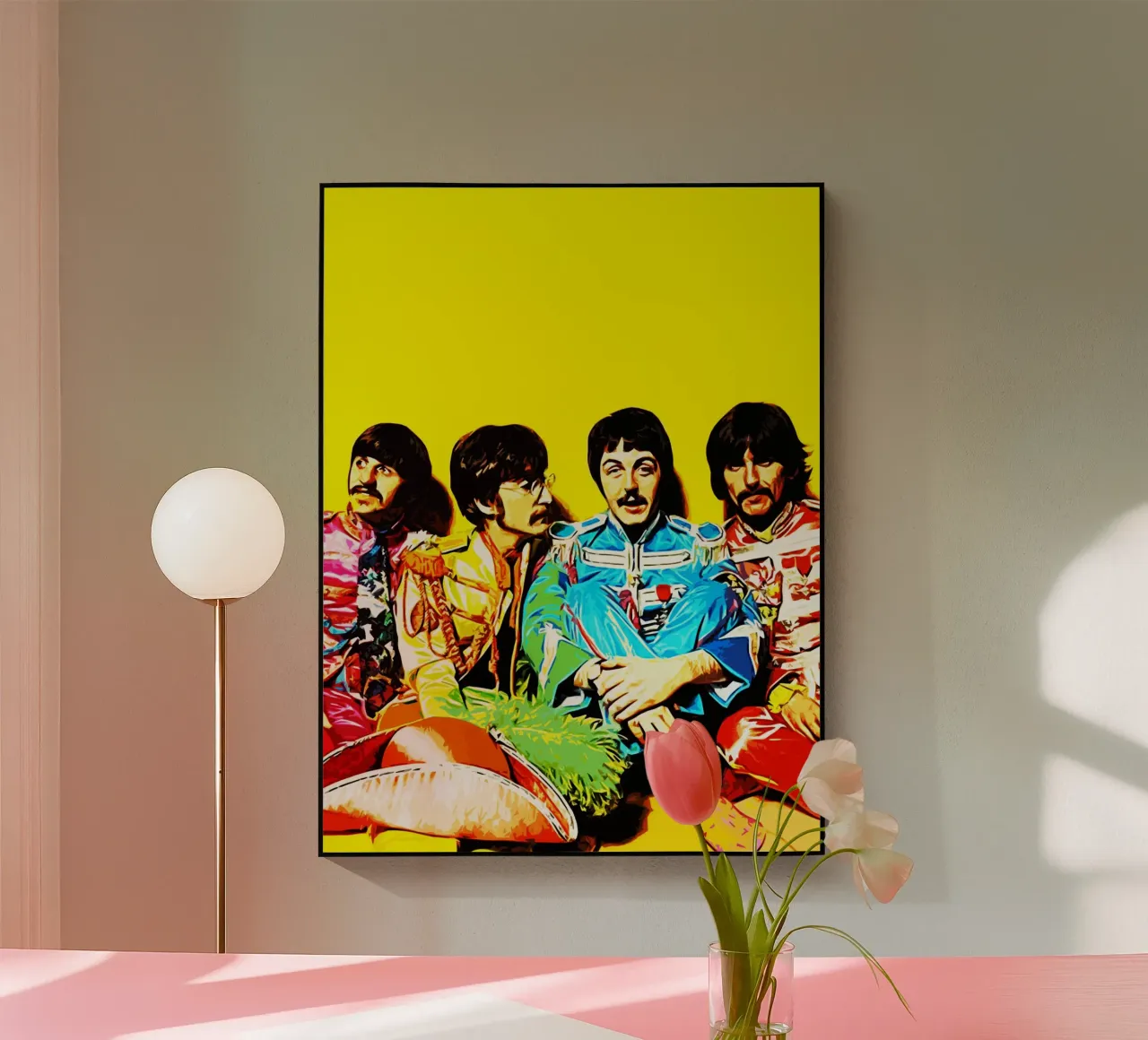 Musique du groupe Beatles 1 Art plexiglas de music soul