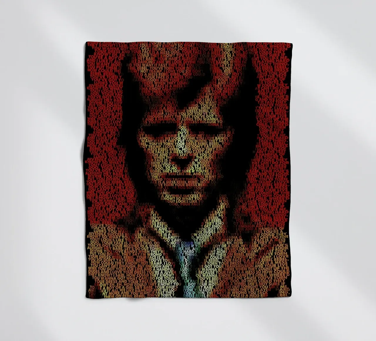 Rebel Rebel fleece blanket by Robotic Ewe