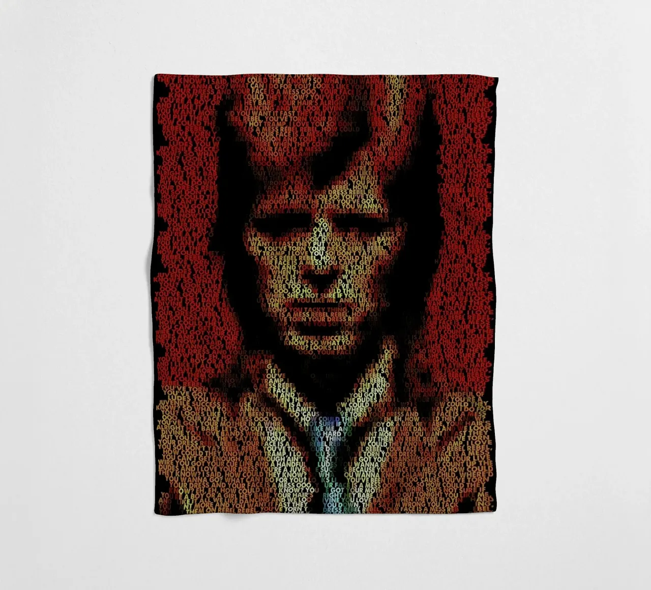 Rebel Rebel fleece blanket by Robotic Ewe